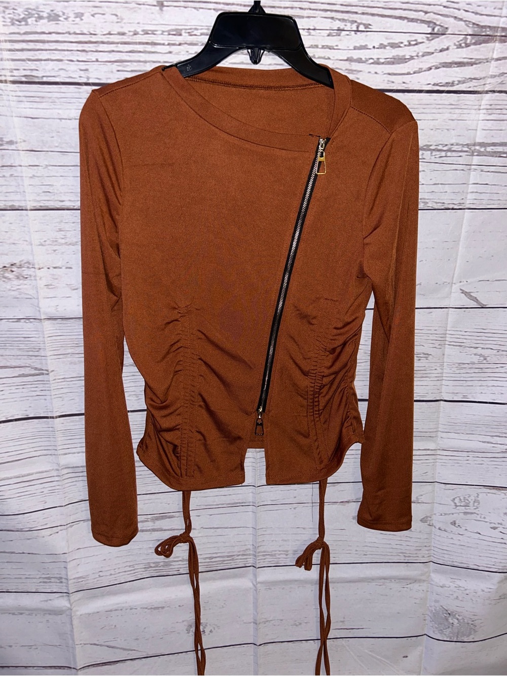 💙Zipper design shirt